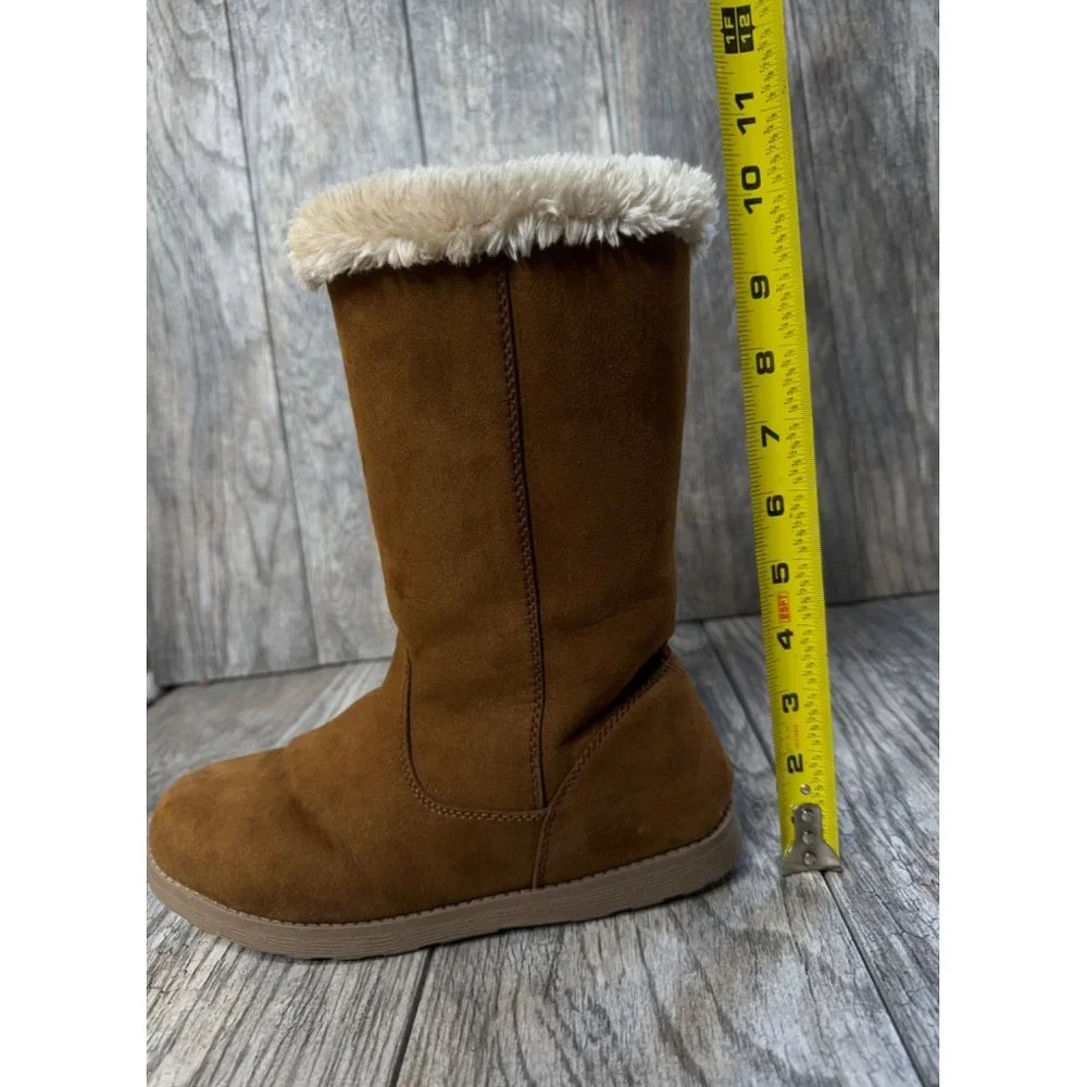 CAT & JACK Girls Winter Boots Tan SIZE 5